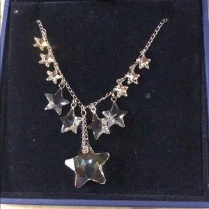 Swarovski clear crystal star necklace